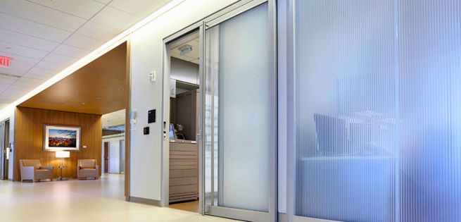 sliding door for hospitals